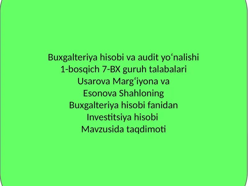 Investitsiyahisobi