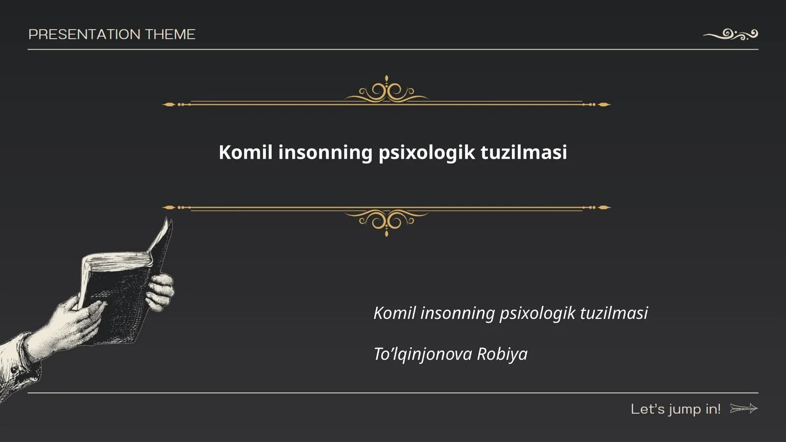 Komil insonning psixologik tuzilmasi