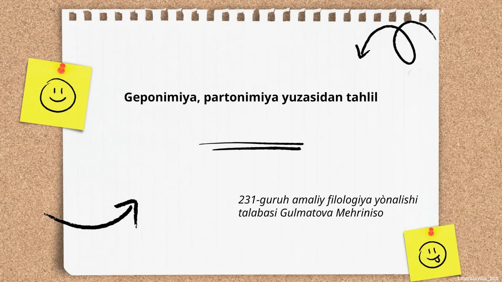 Geoponimiya, partonimiya yuzasidan tahlil