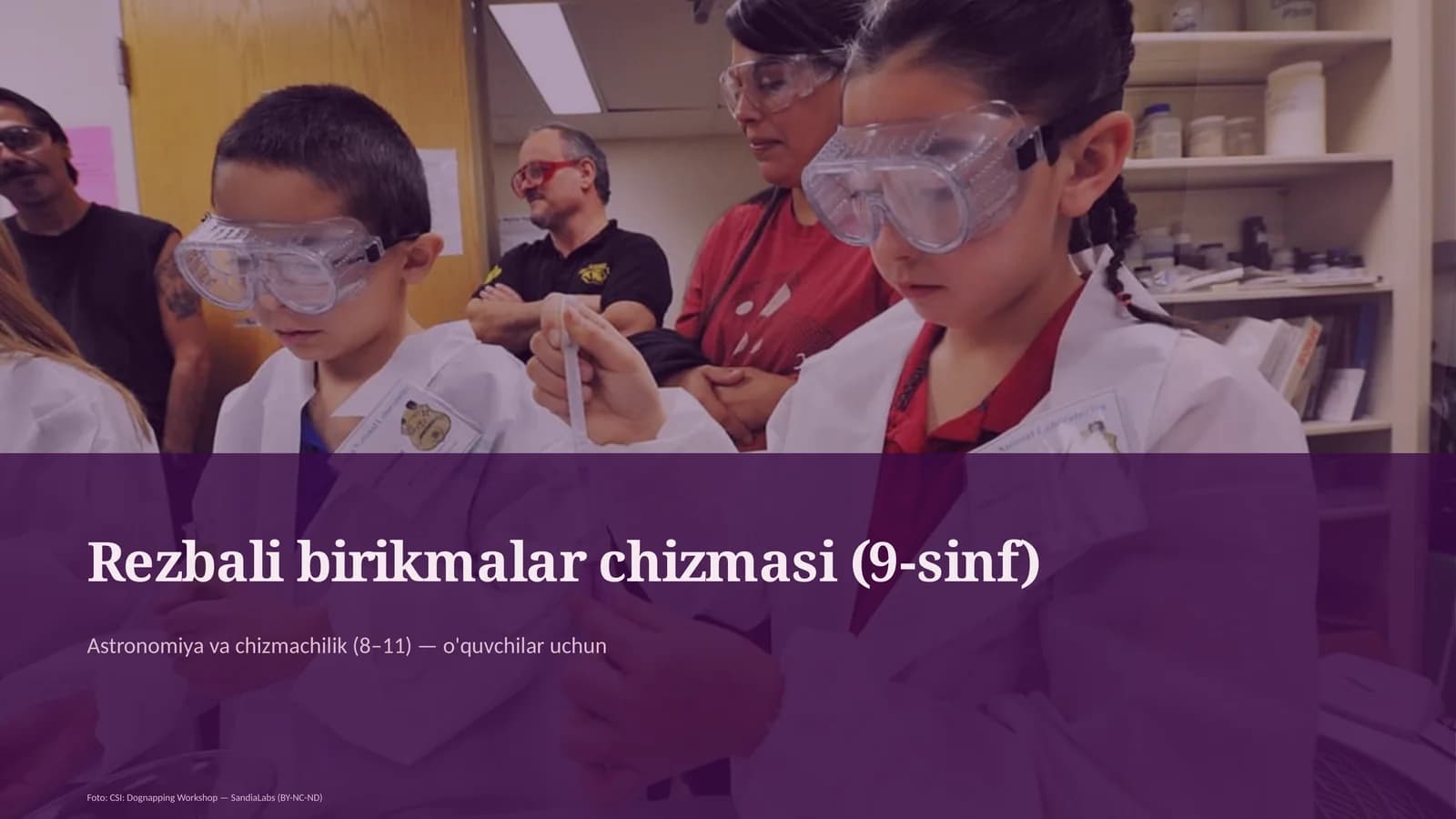 Rezbali birikmalar chizmasi (9-sinf)