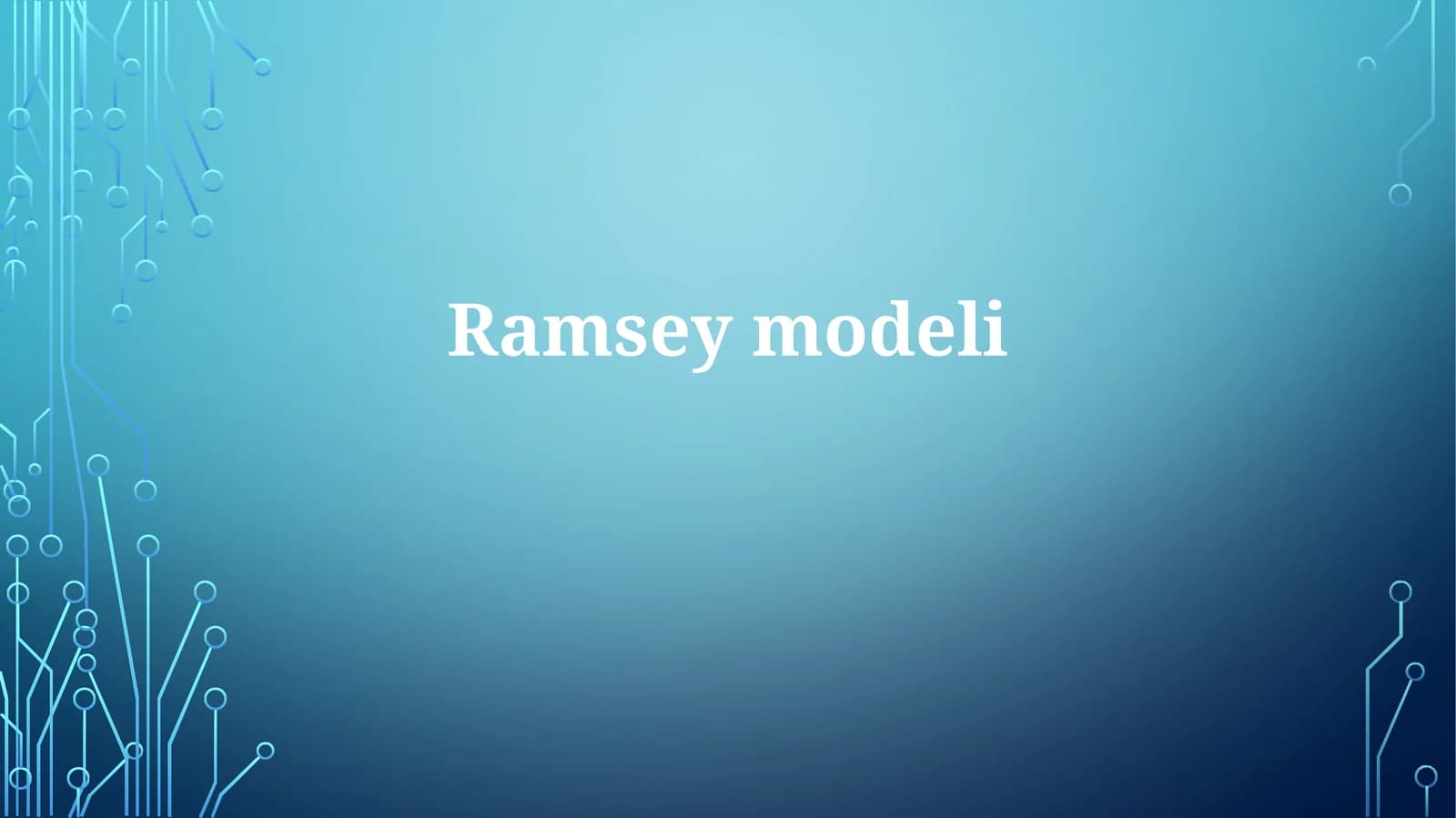 Ramsey modeli