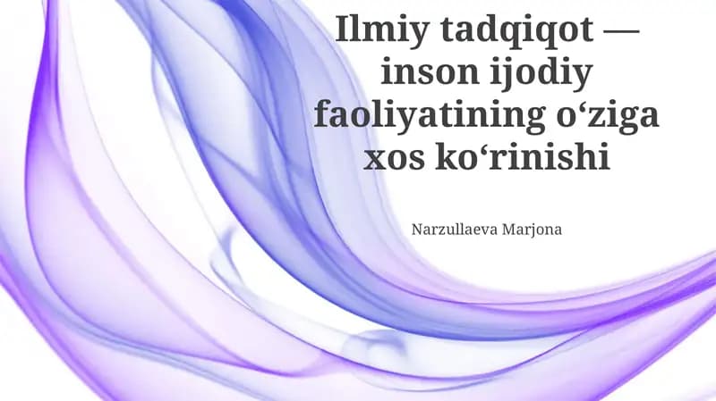 Ilmiy tadqiqot