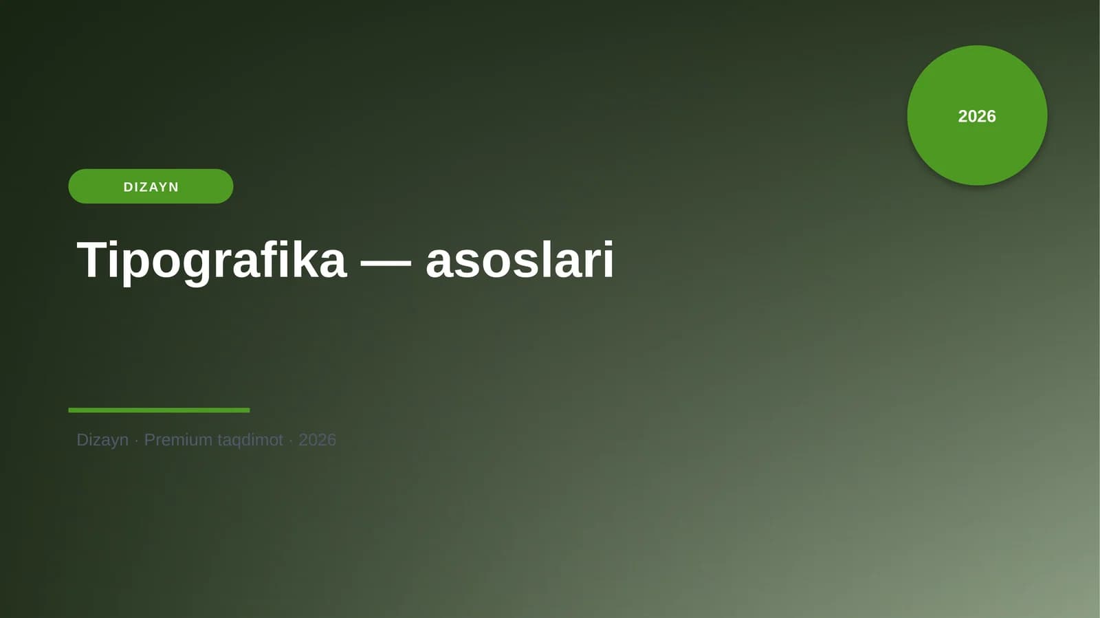 Tipografika — asoslari