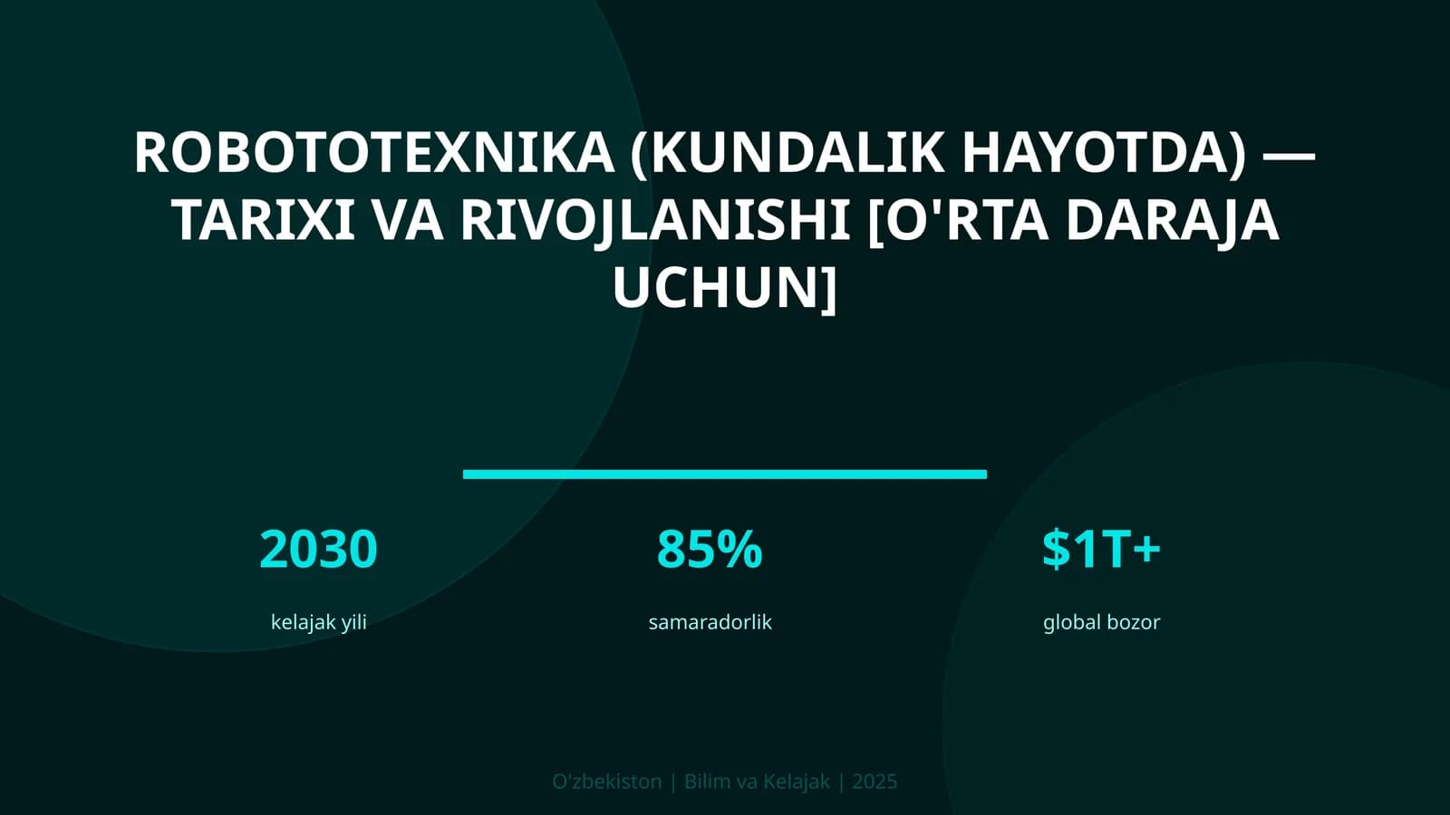 Robototexnika (kundalik hayotda) — tarixi va rivojlanishi [o'rta daraja uchun]