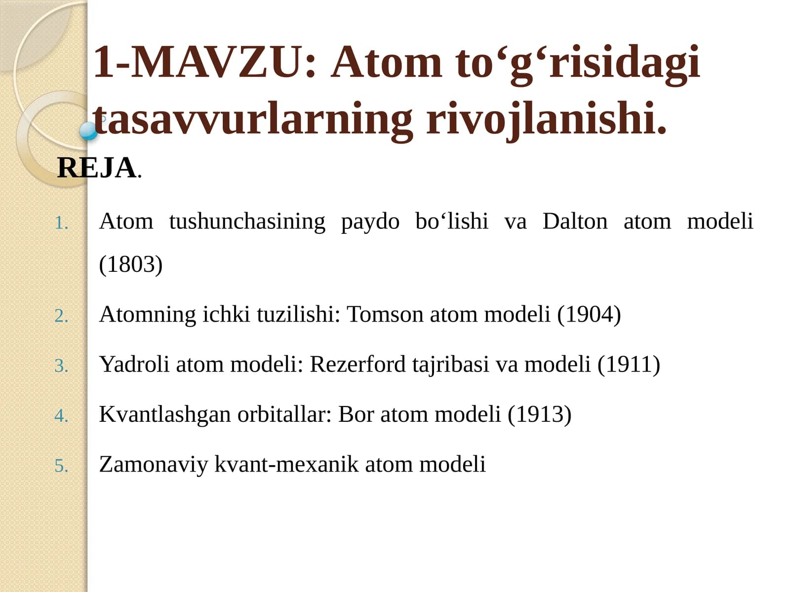 Atom modellari