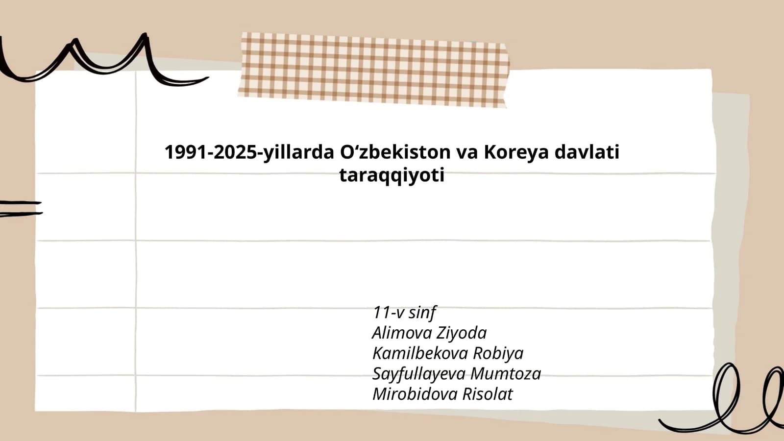 1991-2025-yillarda Oʻzbekiston va Koreya davlati taraqqiyoti