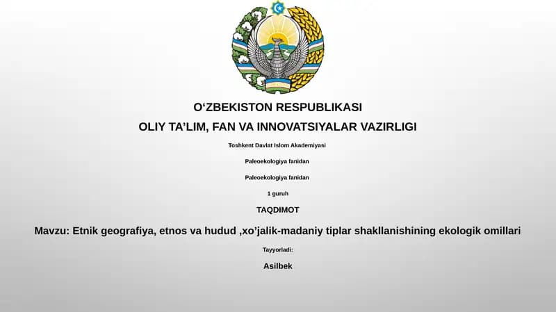 Paleoekologiya
