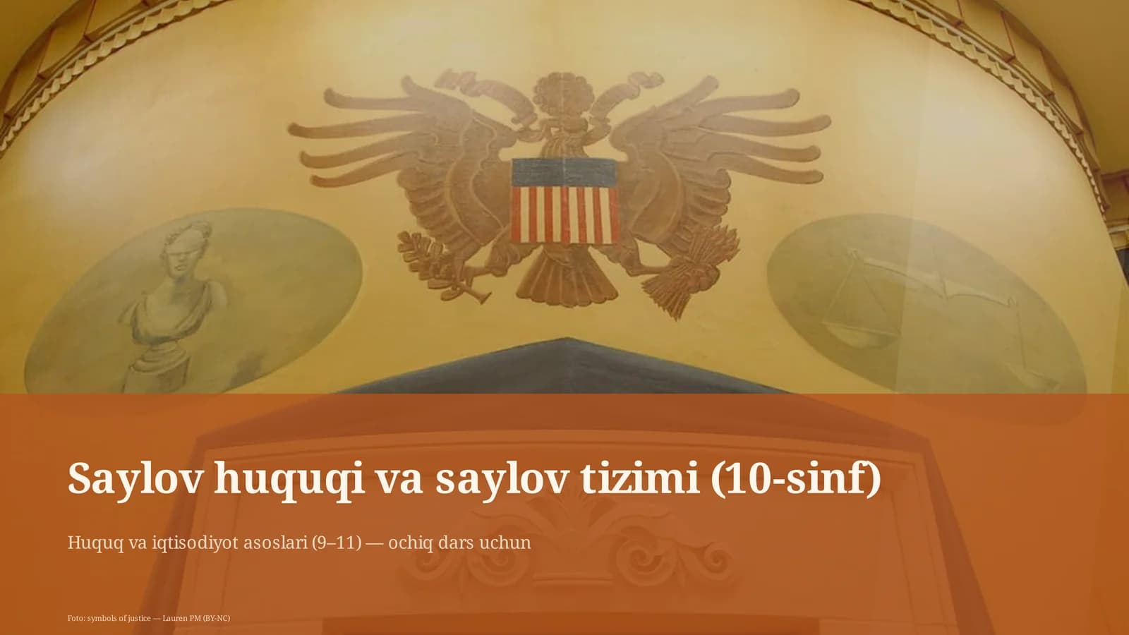 Saylov huquqi va saylov tizimi (10-sinf)
