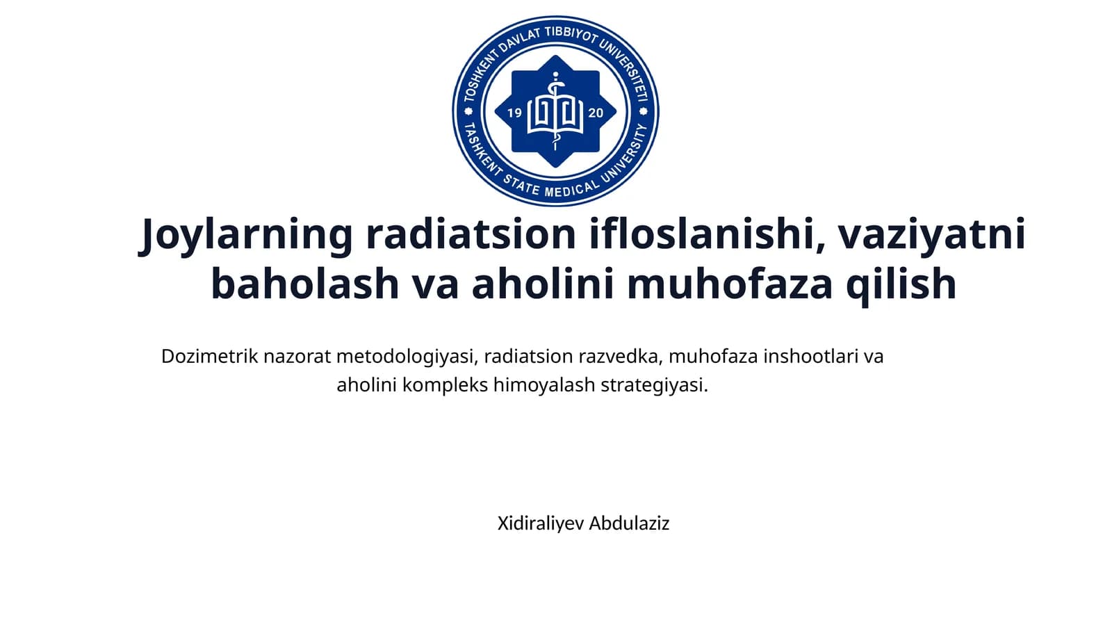 Radioaktiv Ifloslanishning Kelib Chiqish Sabablari