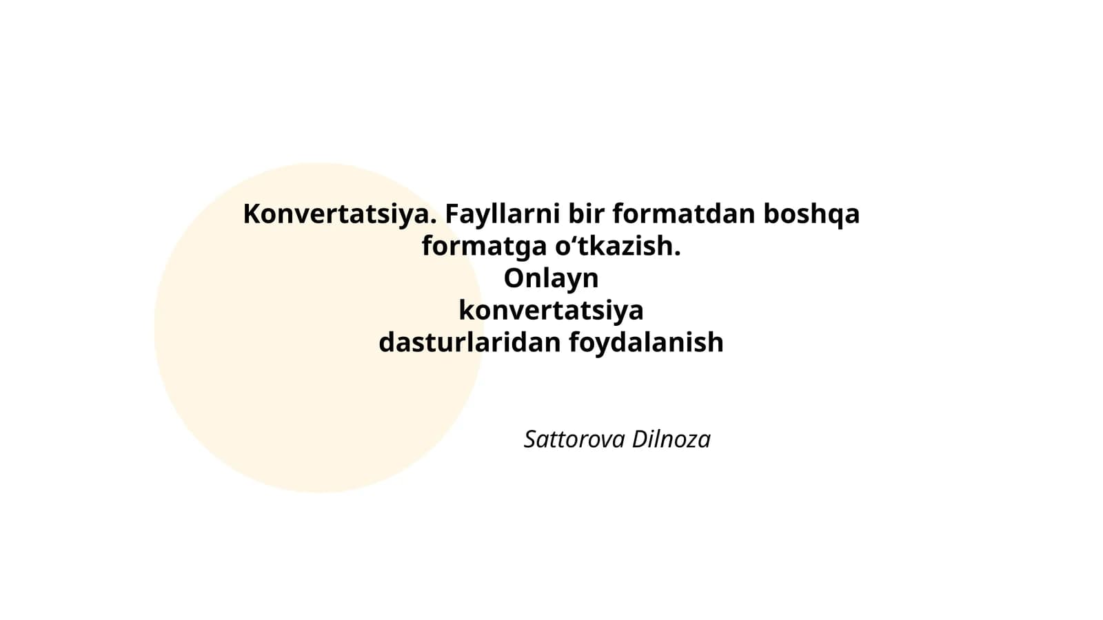 Konvertatsiya