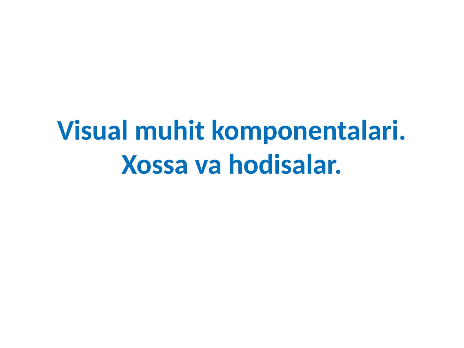 Komponentalar