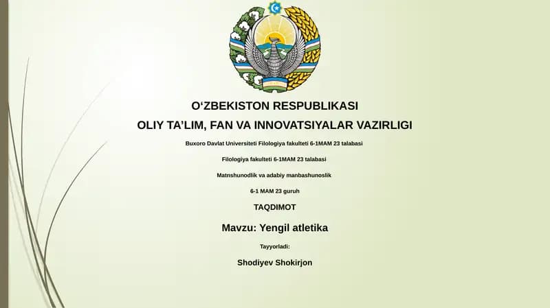 Yengil atletika