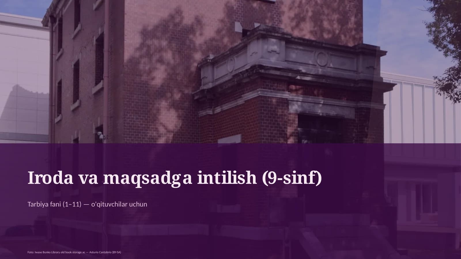 Iroda va maqsadga intilish (9-sinf)