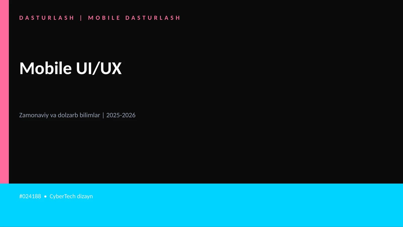Mobile UI/UX