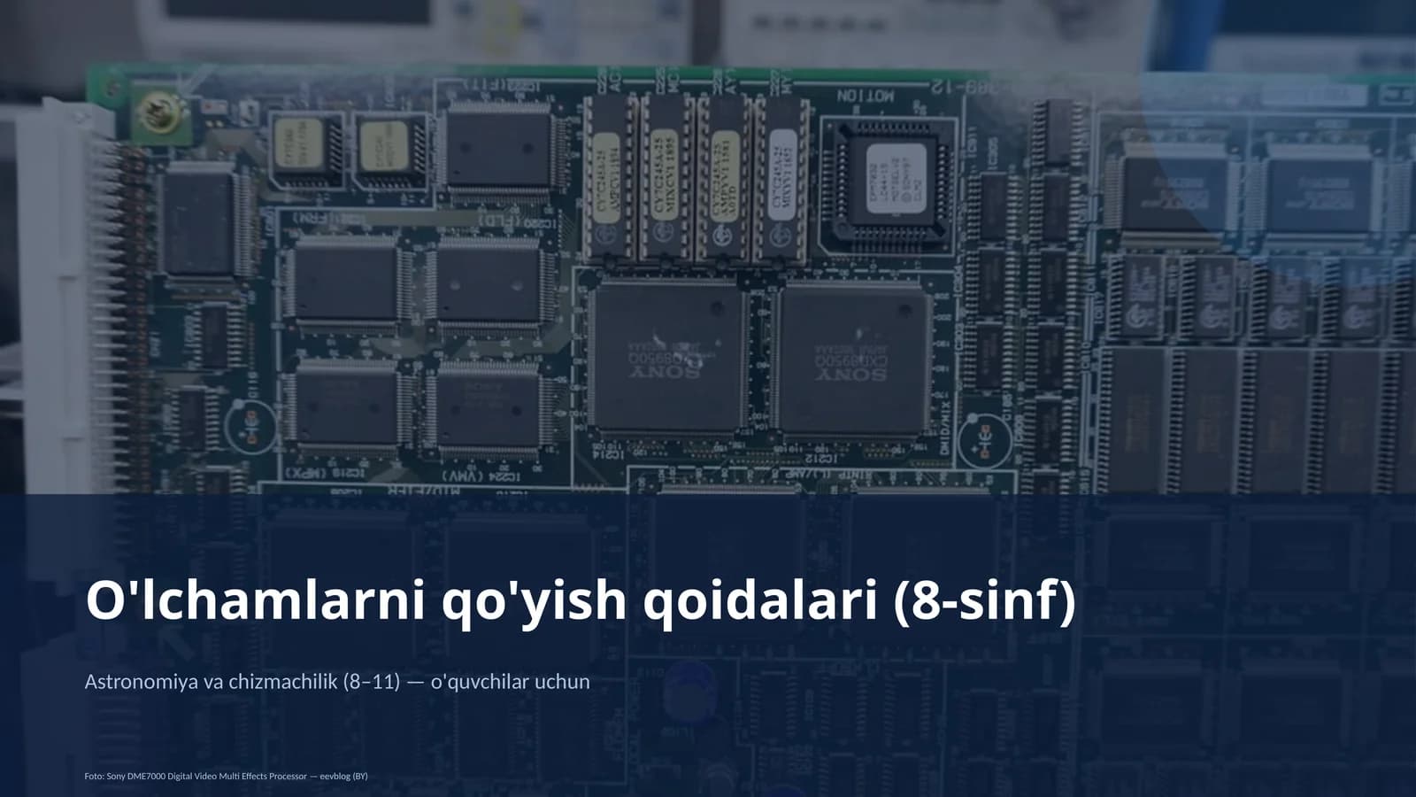 O'lchamlarni qo'yish qoidalari (8-sinf)