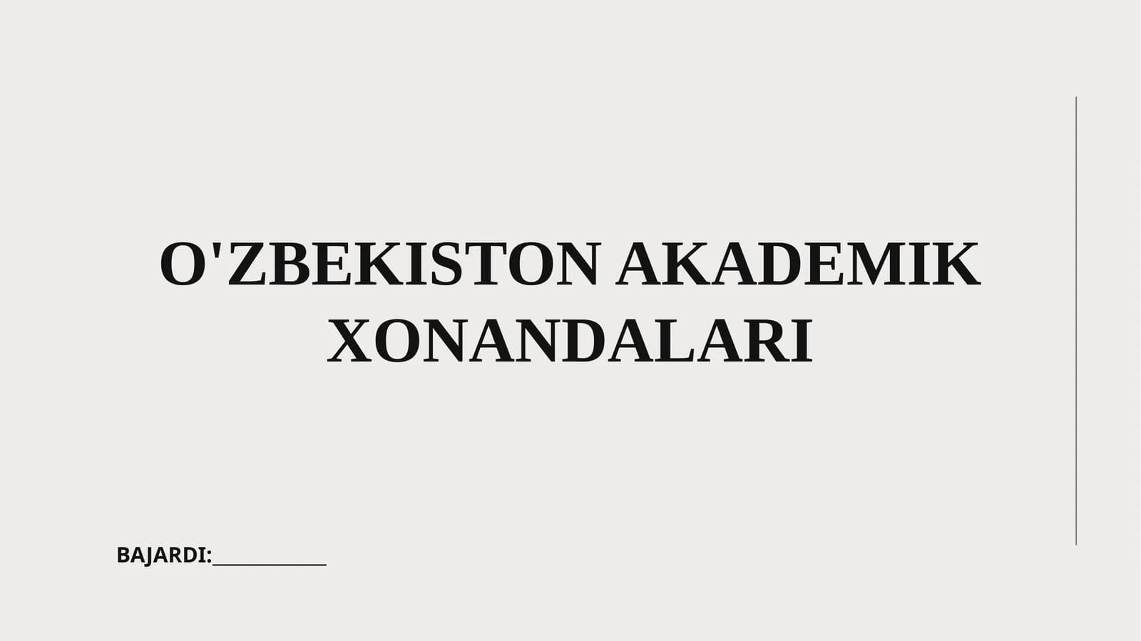 Akademik xonandalik