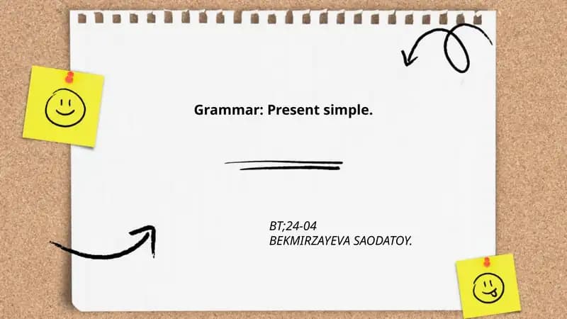 Present Simple Grammar Lesson