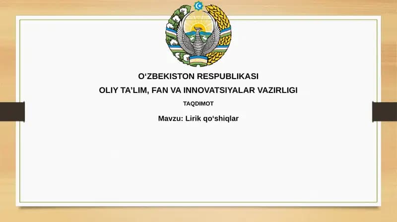 Qo'shiq matnlari