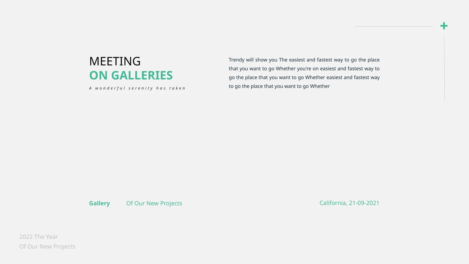 MEETING ON GALLERIES
