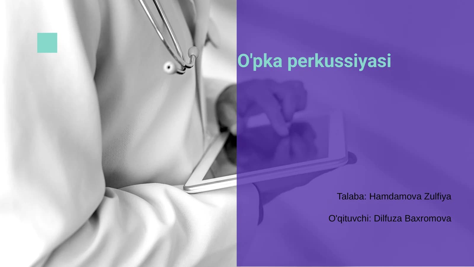O'pka perkussiyasi