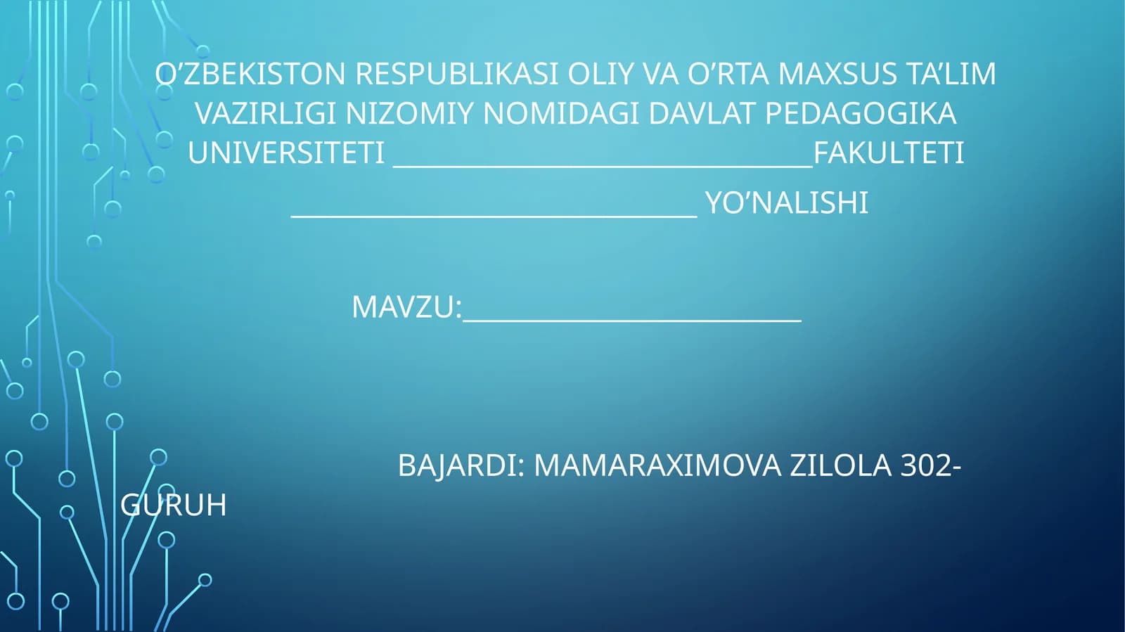 Dislaliya nutqining buzilishining rivojlanishi