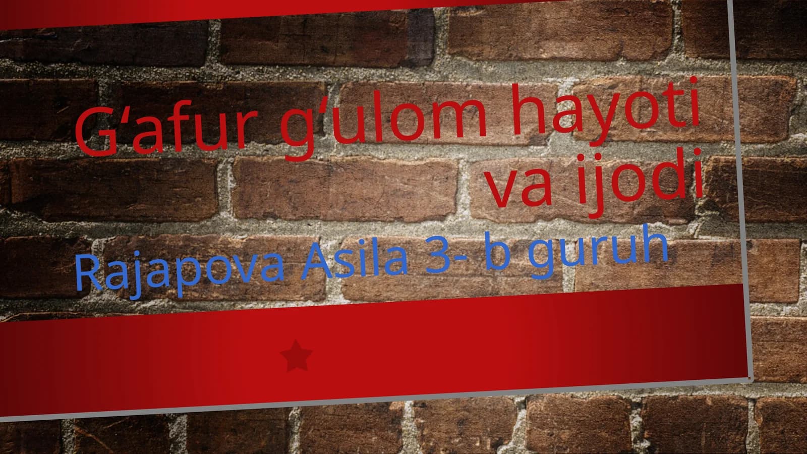 G'afur G'ulom hayoti va ijodi