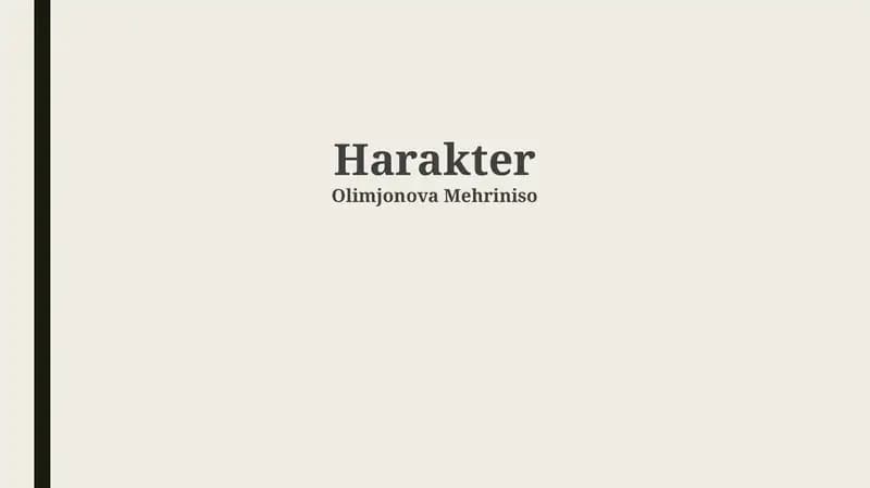 Harakter