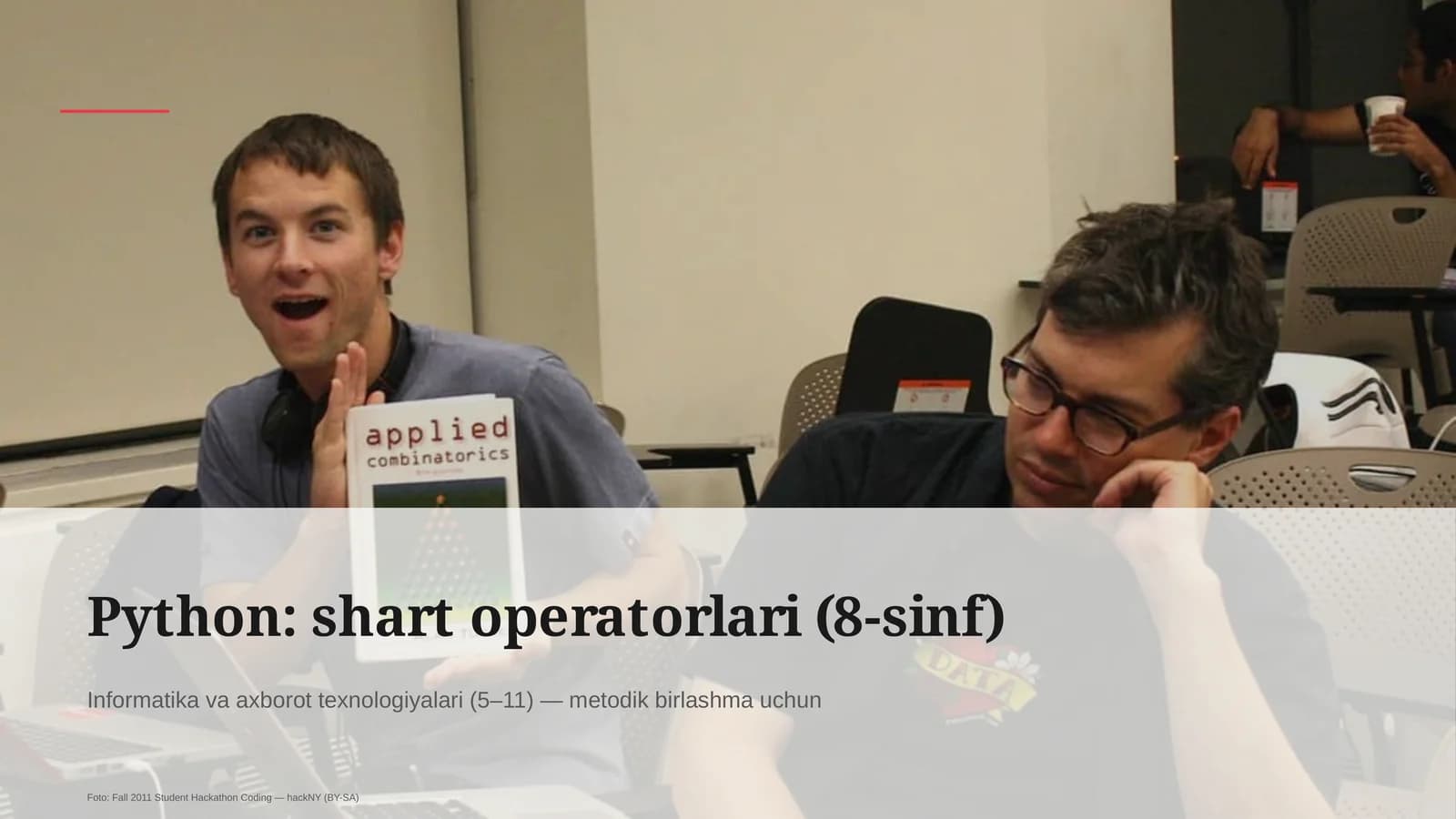 Python: shart operatorlari (8-sinf)