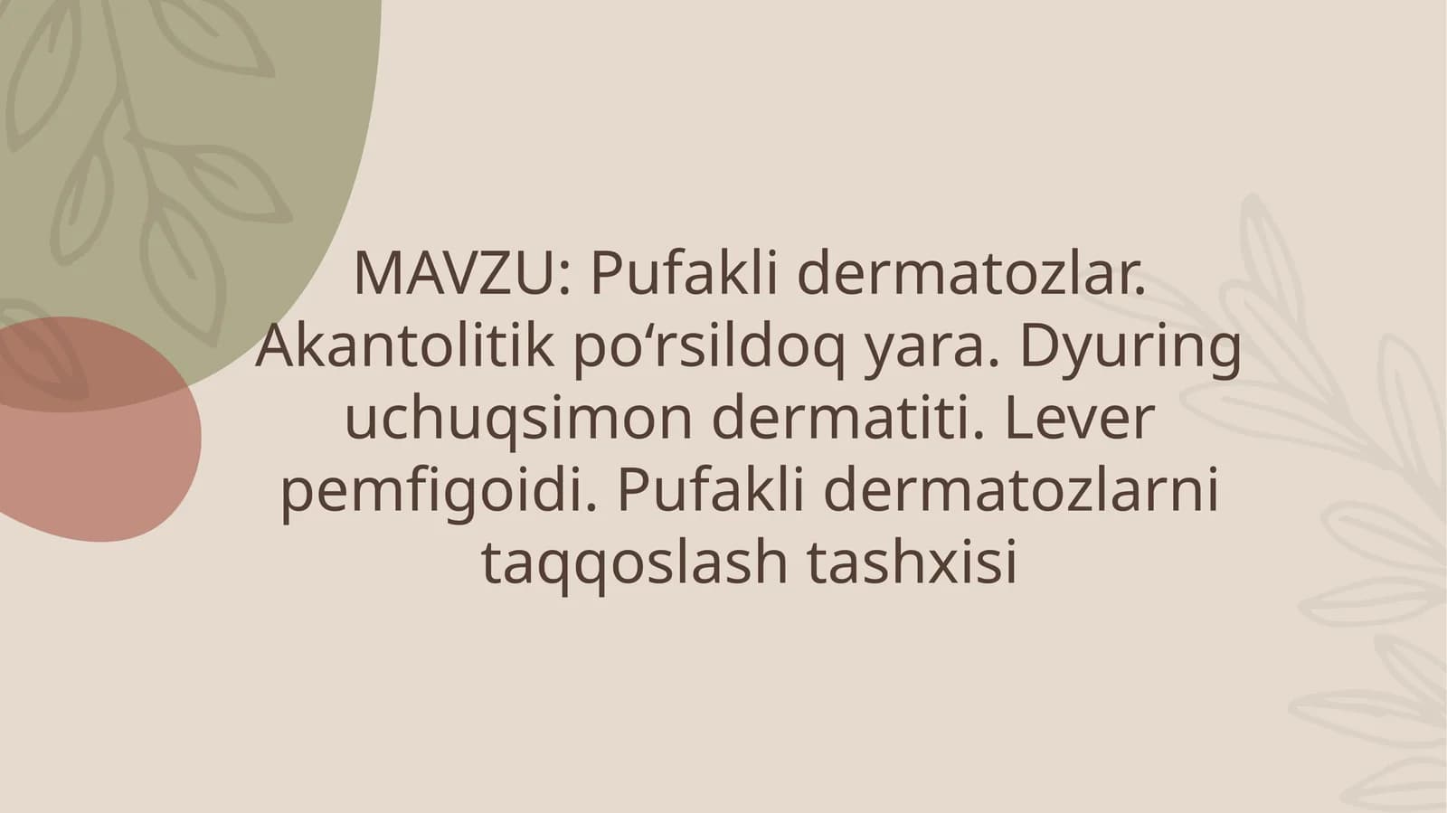 Pufaklidermatozlar
