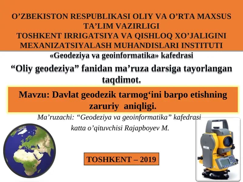 Oliy geodeziya
