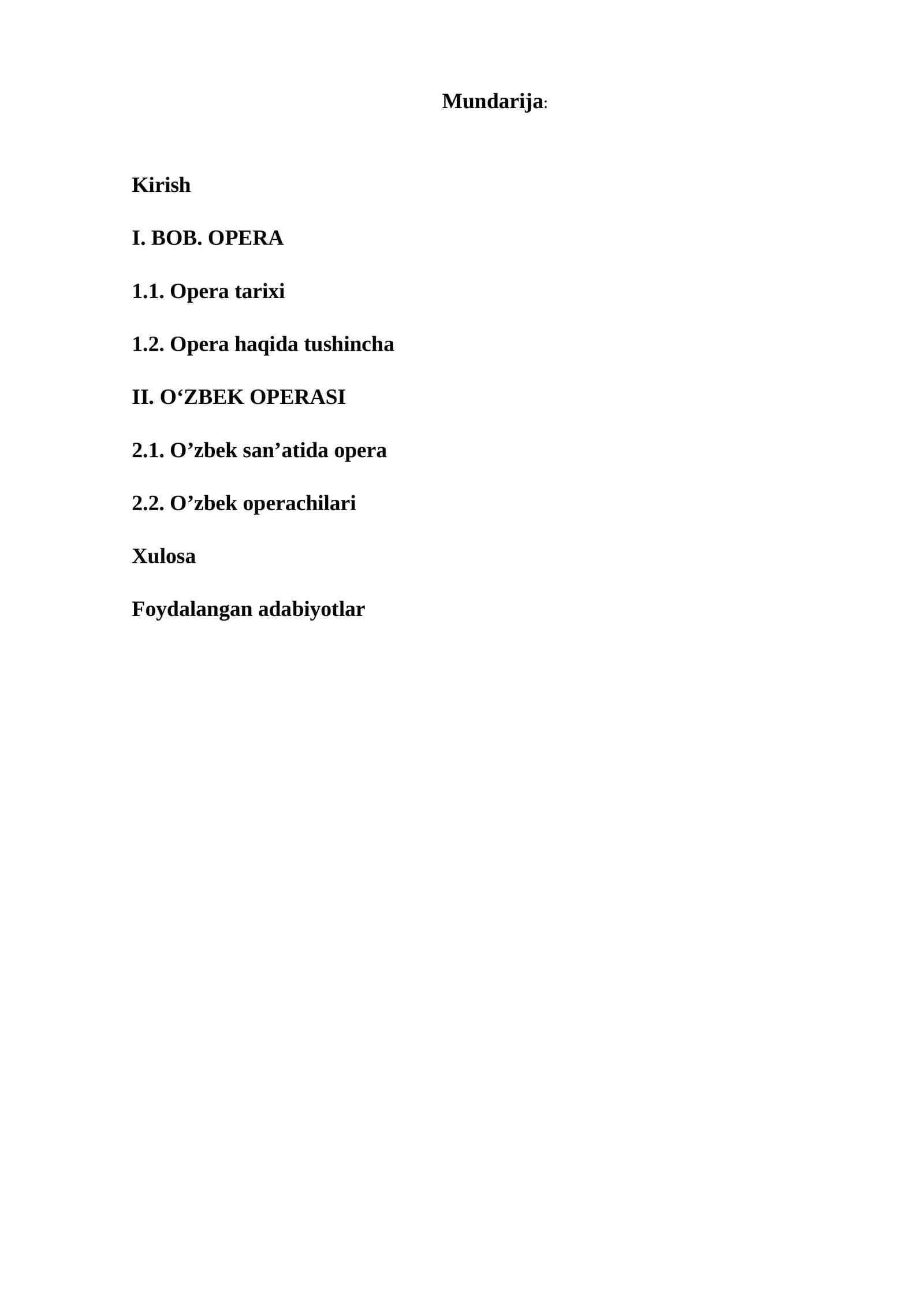 Opera Tarixi