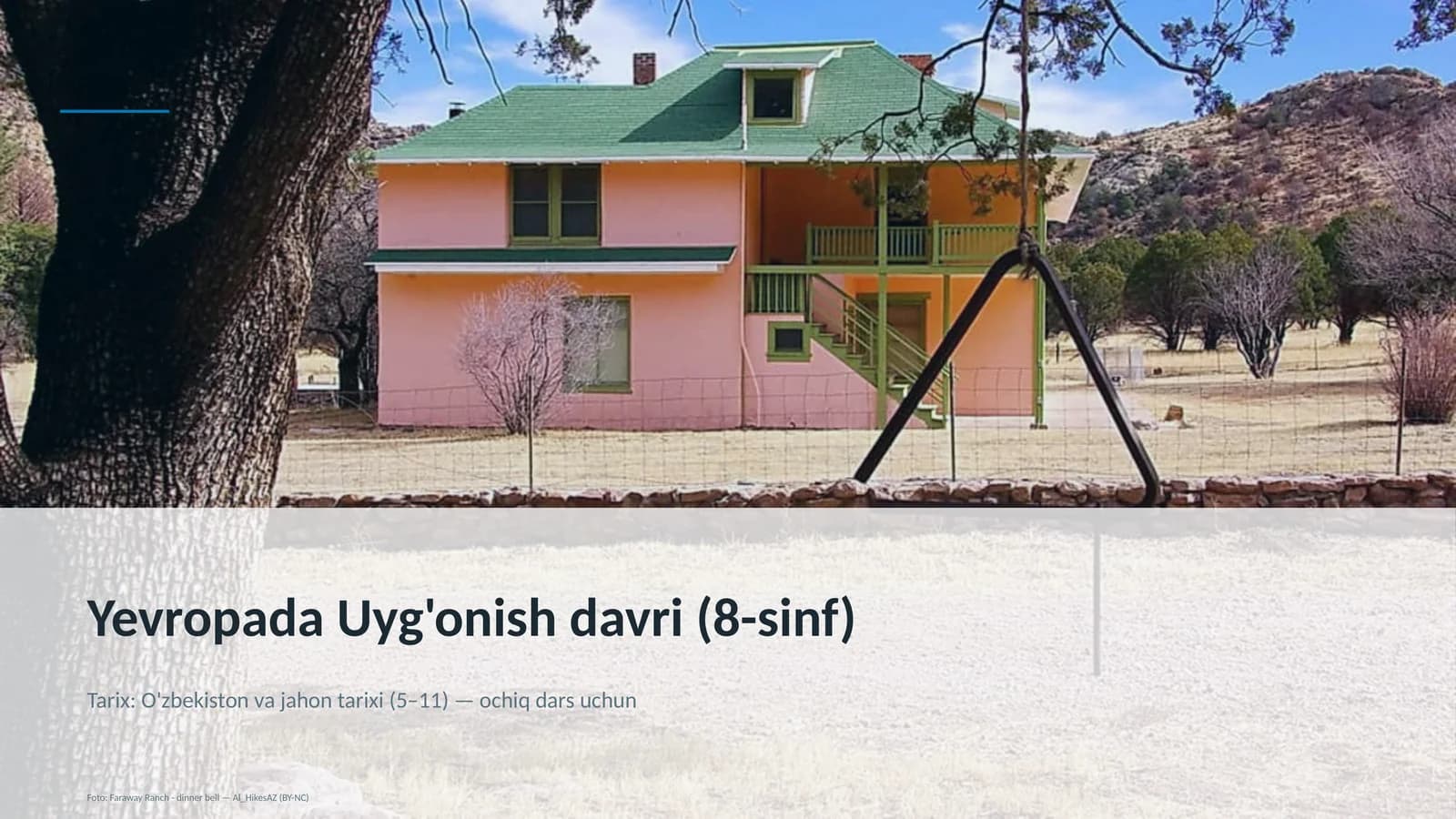 Yevropada Uyg'onish davri (8-sinf)