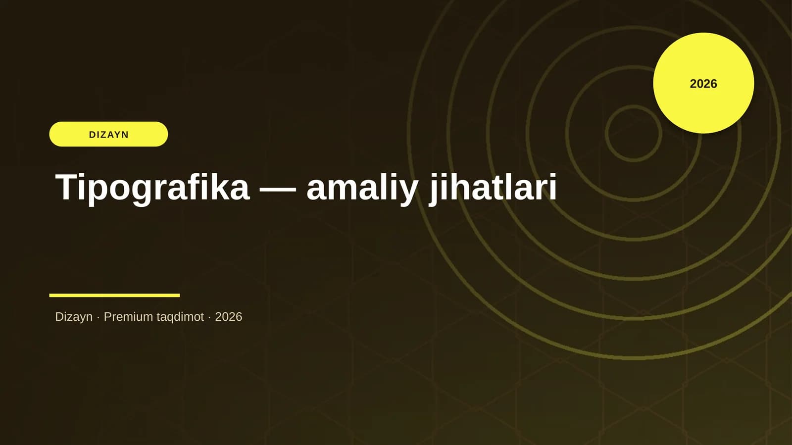 Tipografika — Amaliy Jihatlari