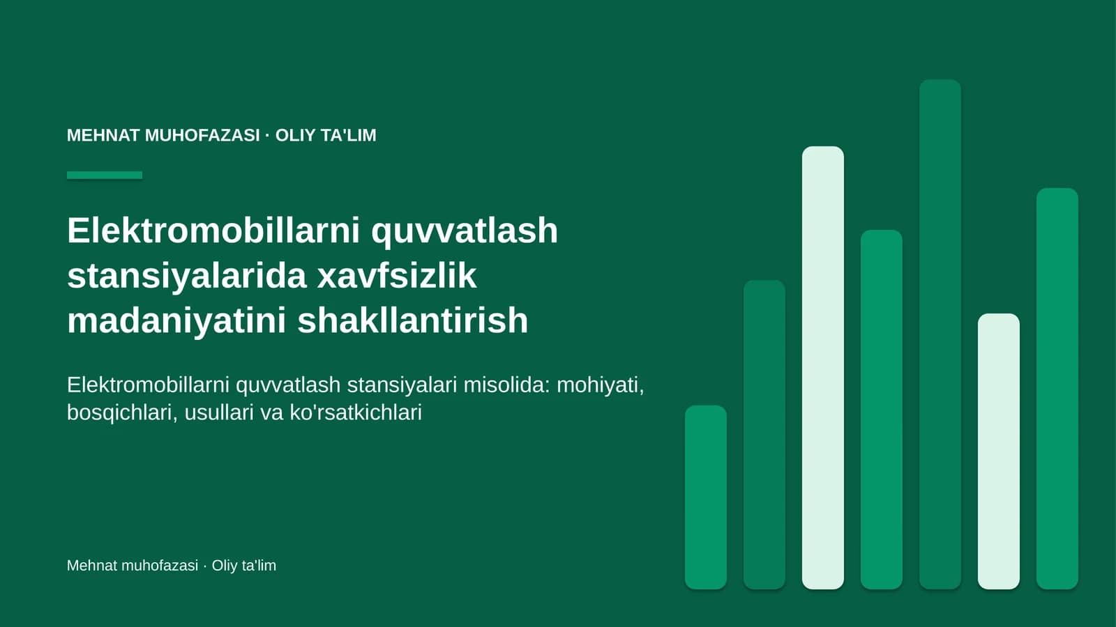 elektromobillarni quvvatlash stansiyalarida xavfsizlik madaniyatini shakllantirish 3941