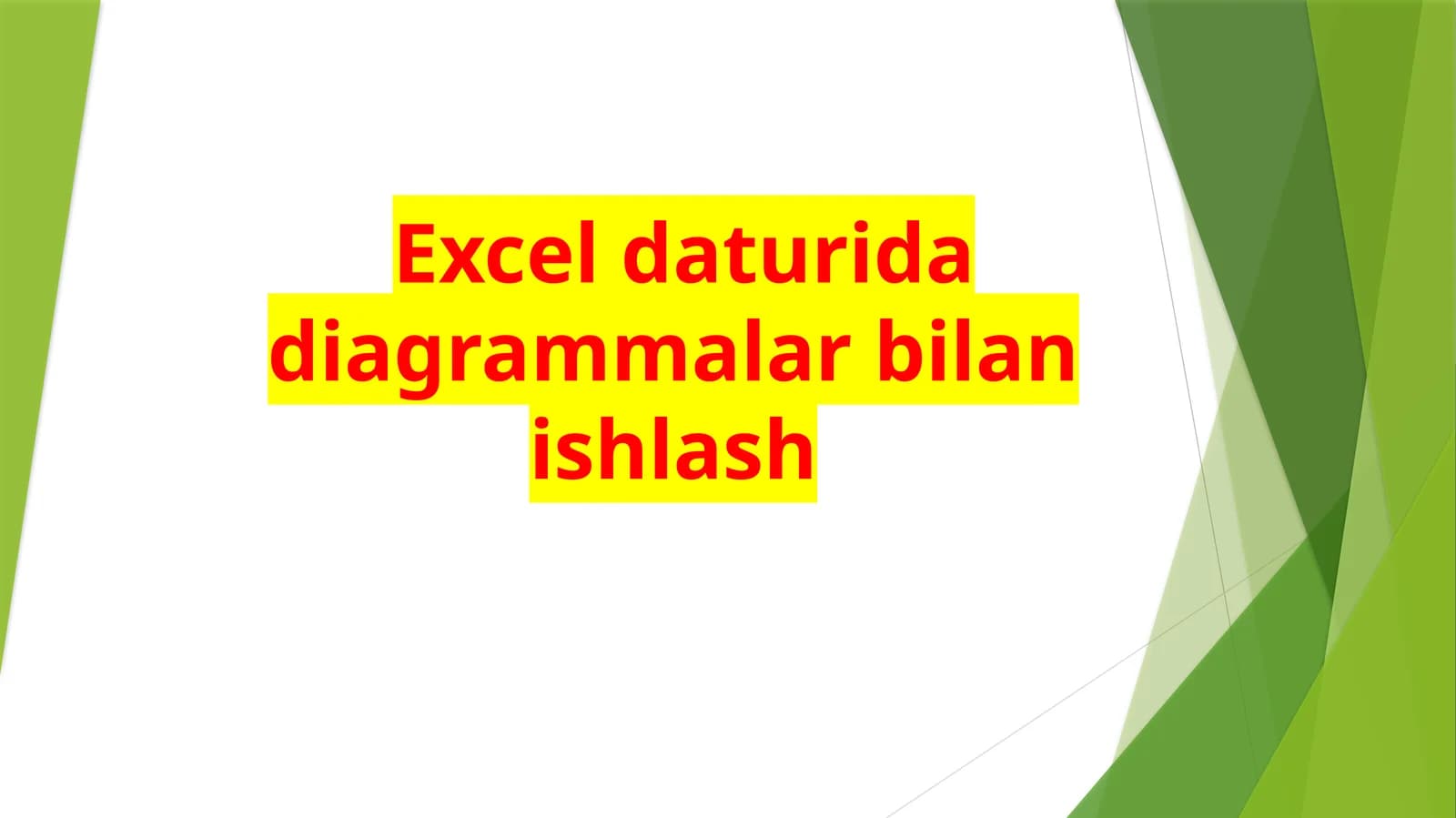 Exceldaturidadiagrammalarbilanishlash