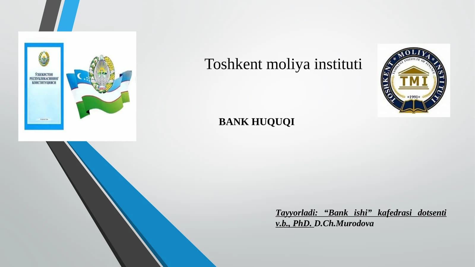 KREDIT MUNOSABATLARINI MUVOFIQLASHTIRISHNING HUQUQIY ASOSLARI