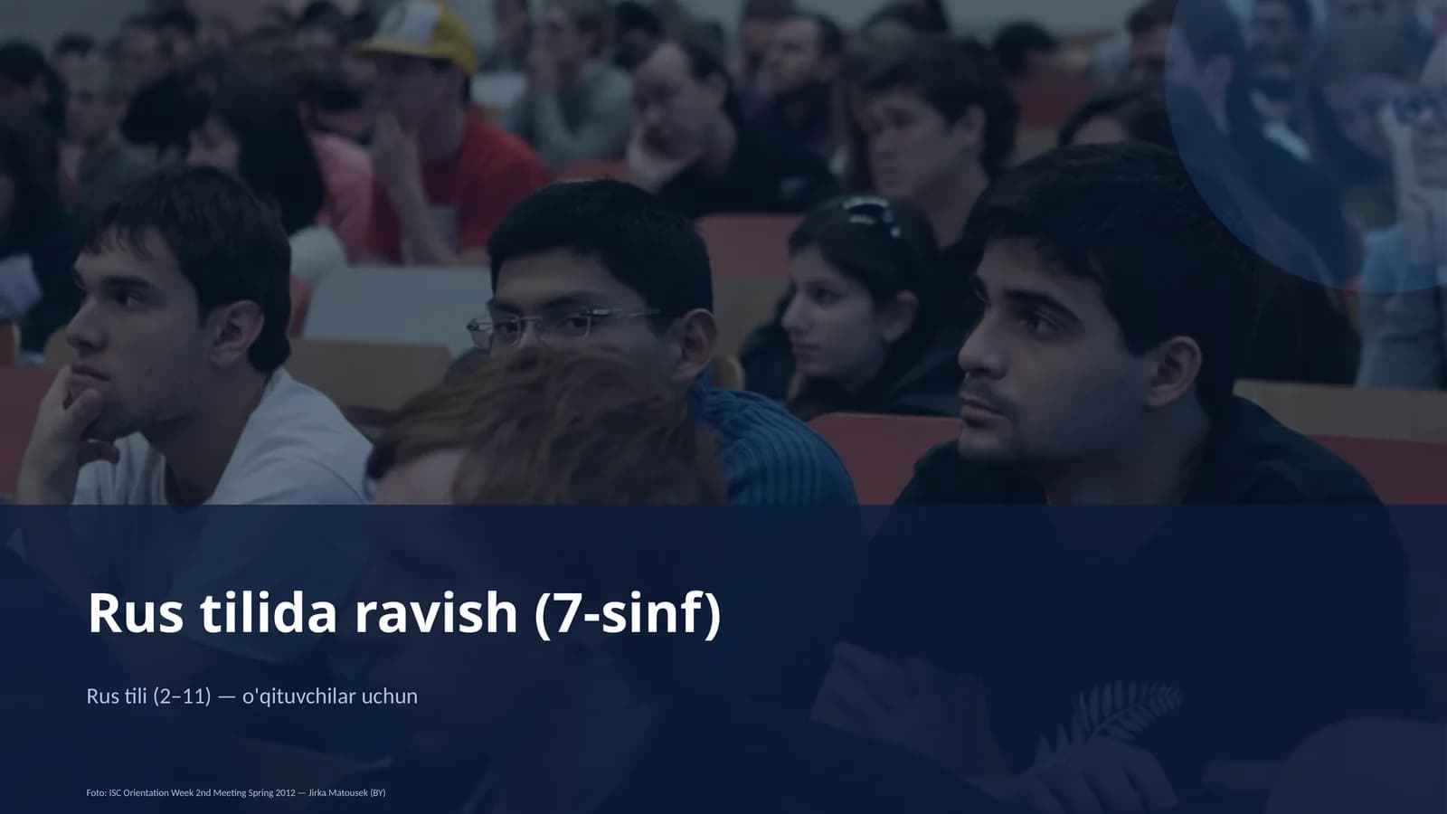 Rus tilida ravish (7-sinf)