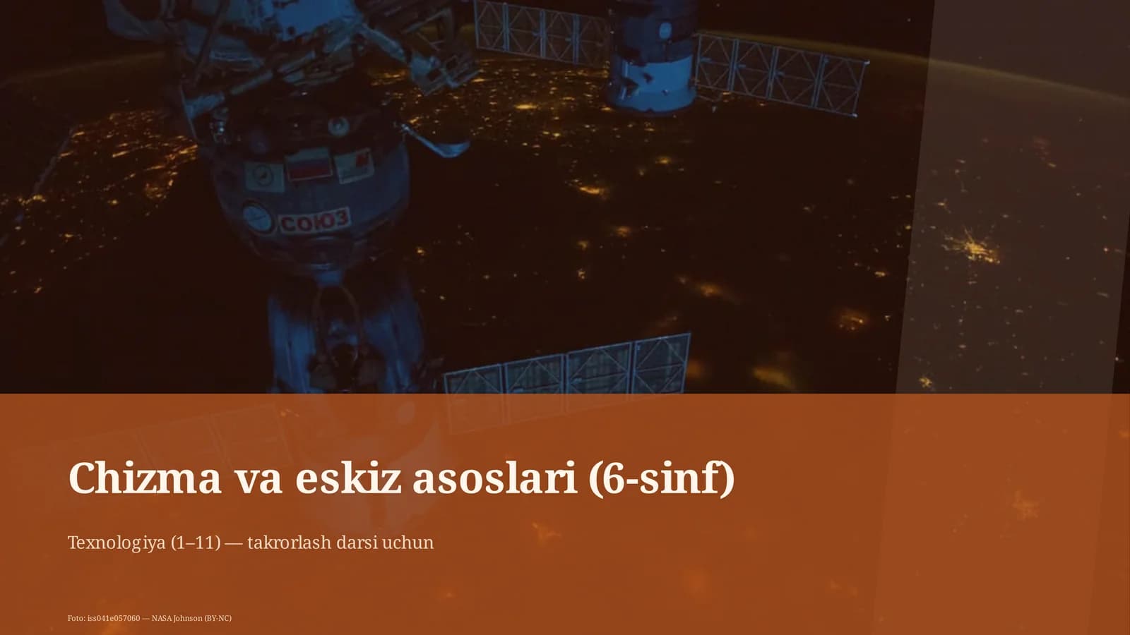 Chizma va eskiz asoslari (6-sinf)