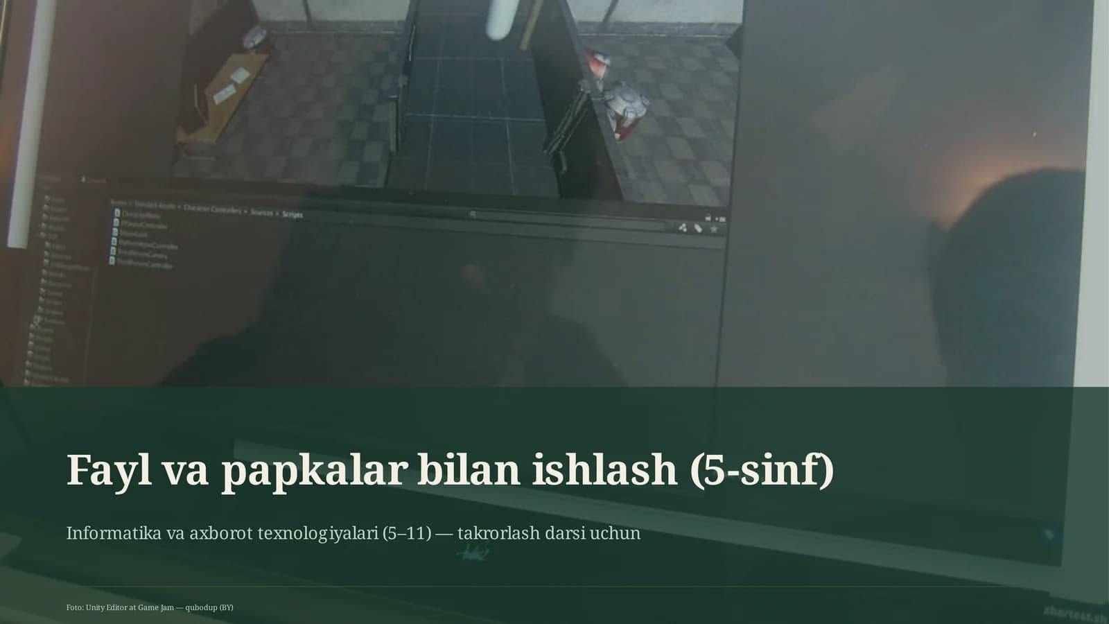 Fayl va papkalar bilan ishlash (5-sinf)
