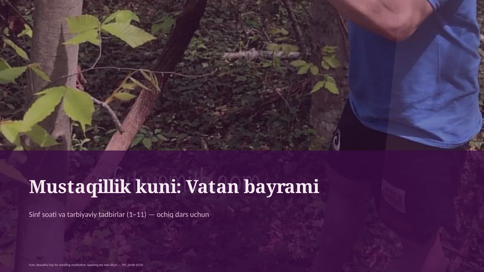 Sinf soati va tarbiyaviy tadbirlar (1–11) — ochiq dars uchun