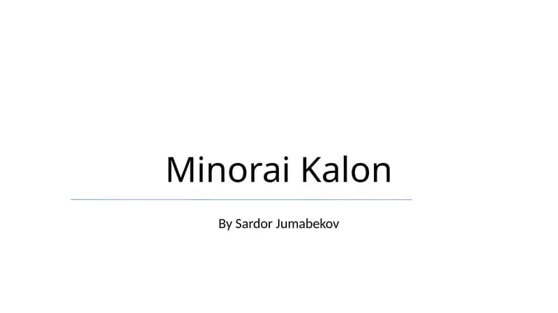 Minorai Kalon