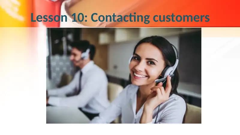 Contacting customers