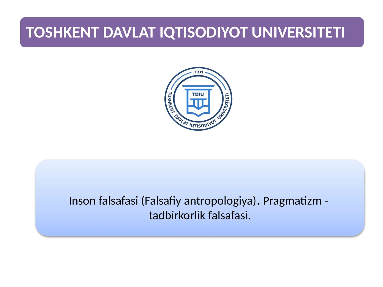 Inson falsafasi (Falsafiy antropologiya)