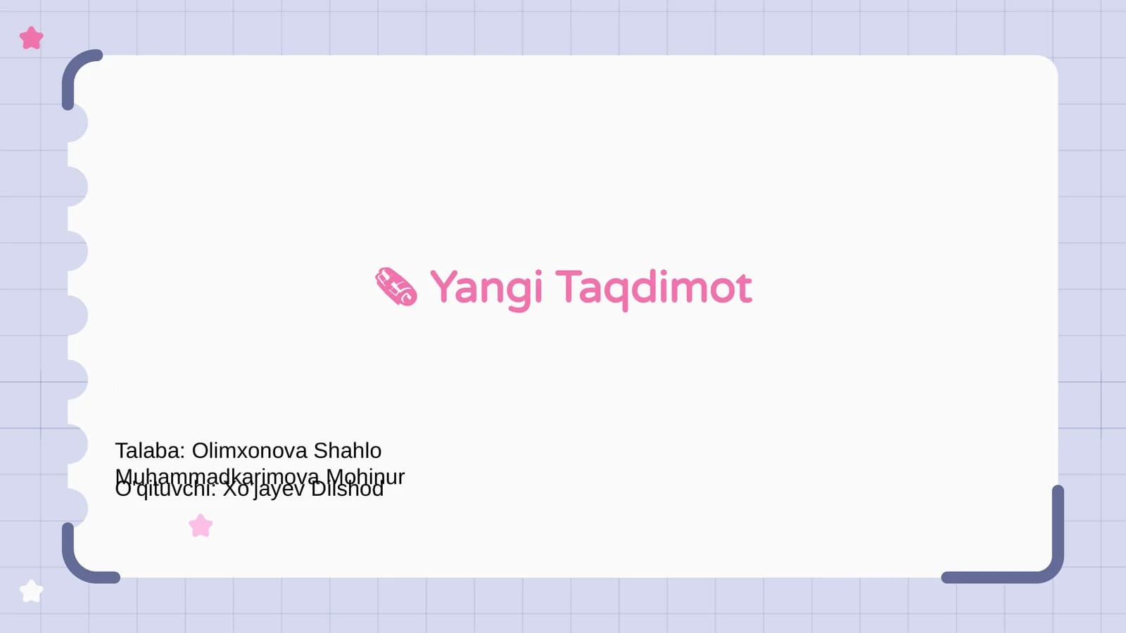 Yangi Taqdimot