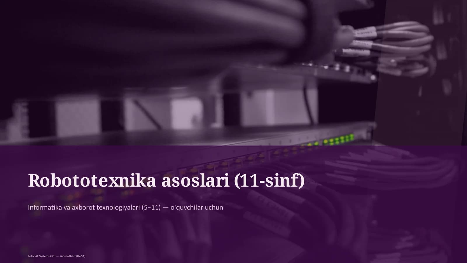 Robototexnika asoslari (11-sinf)