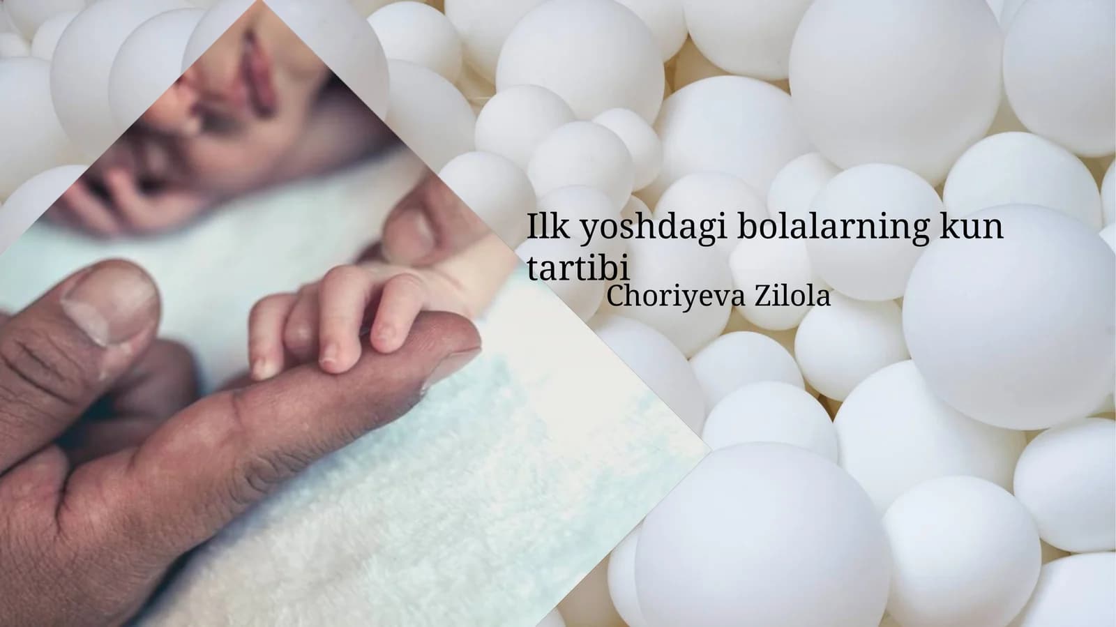 Ilk yoshdagi bolalarning kun tartibi