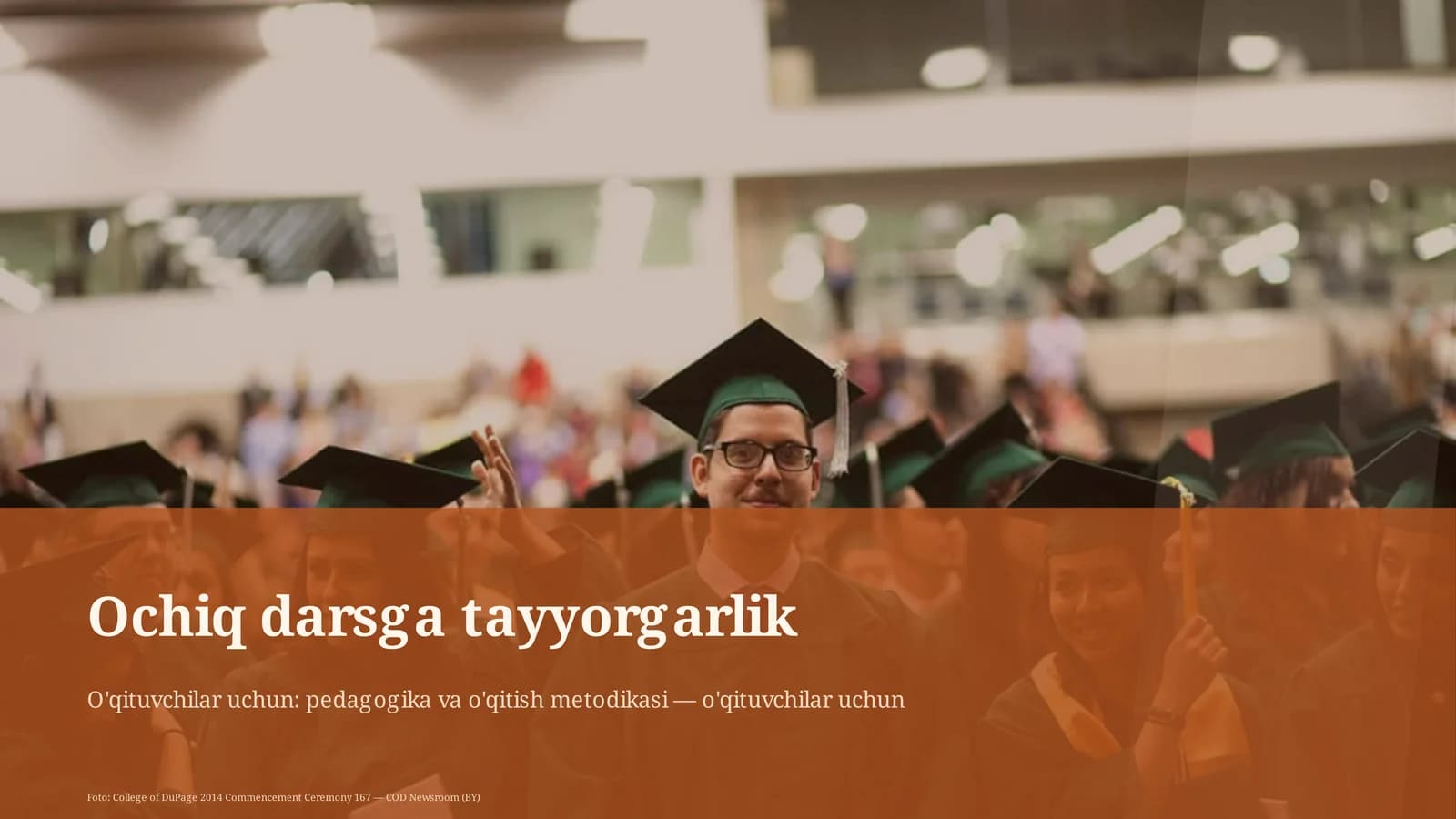 Ochiq darsga tayyorgarlik