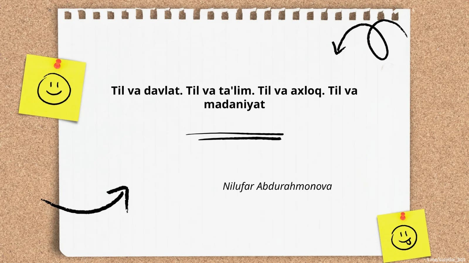 Til va davlat boshqaruvi