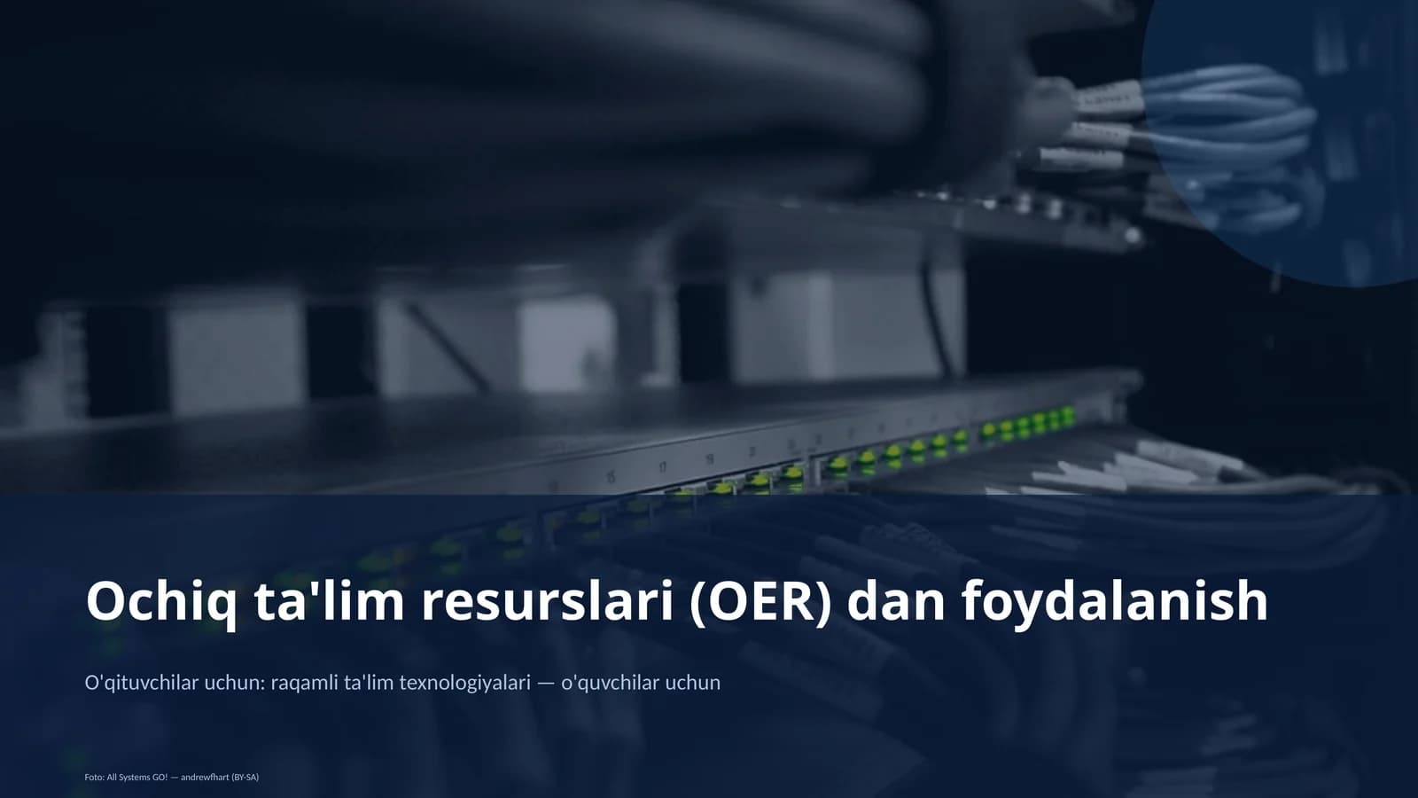 Ochiq ta'lim resurslari (OER) dan foydalanish