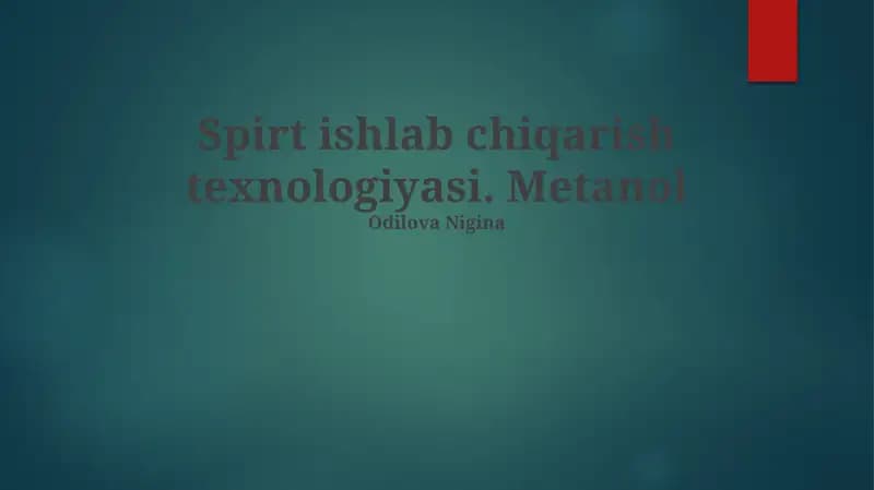 Metanol